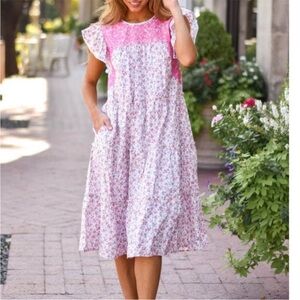 Like new XS J. Marie Women's Rosalee Midi Dress Small smoke and pet free EASTER